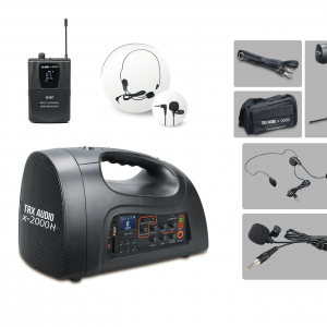 בידורית קריוקי TRX Audio X-2000 עם מדונה אלחוטית UHF