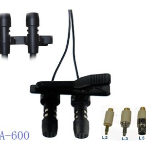 מיקרופון דש כפול - זעיר ואיכותי - Kmf La-600