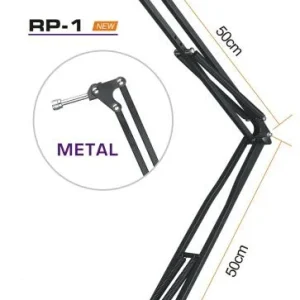 סטנד מיקרופון שולחני עם תפס RP1