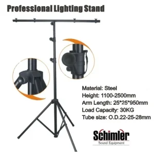 סטנד תאורה T-BAR Schimler S-09 – עד 2.5 מטר