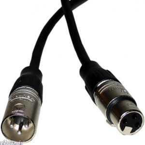כבל מיקרופון XLR-XLR מסוכך 10 מטר